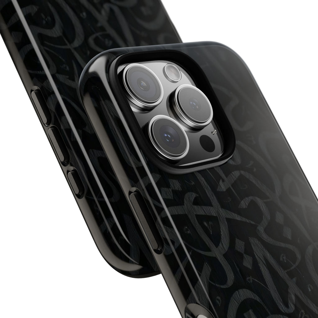 Wooden Calligraphy Black - Tough Case