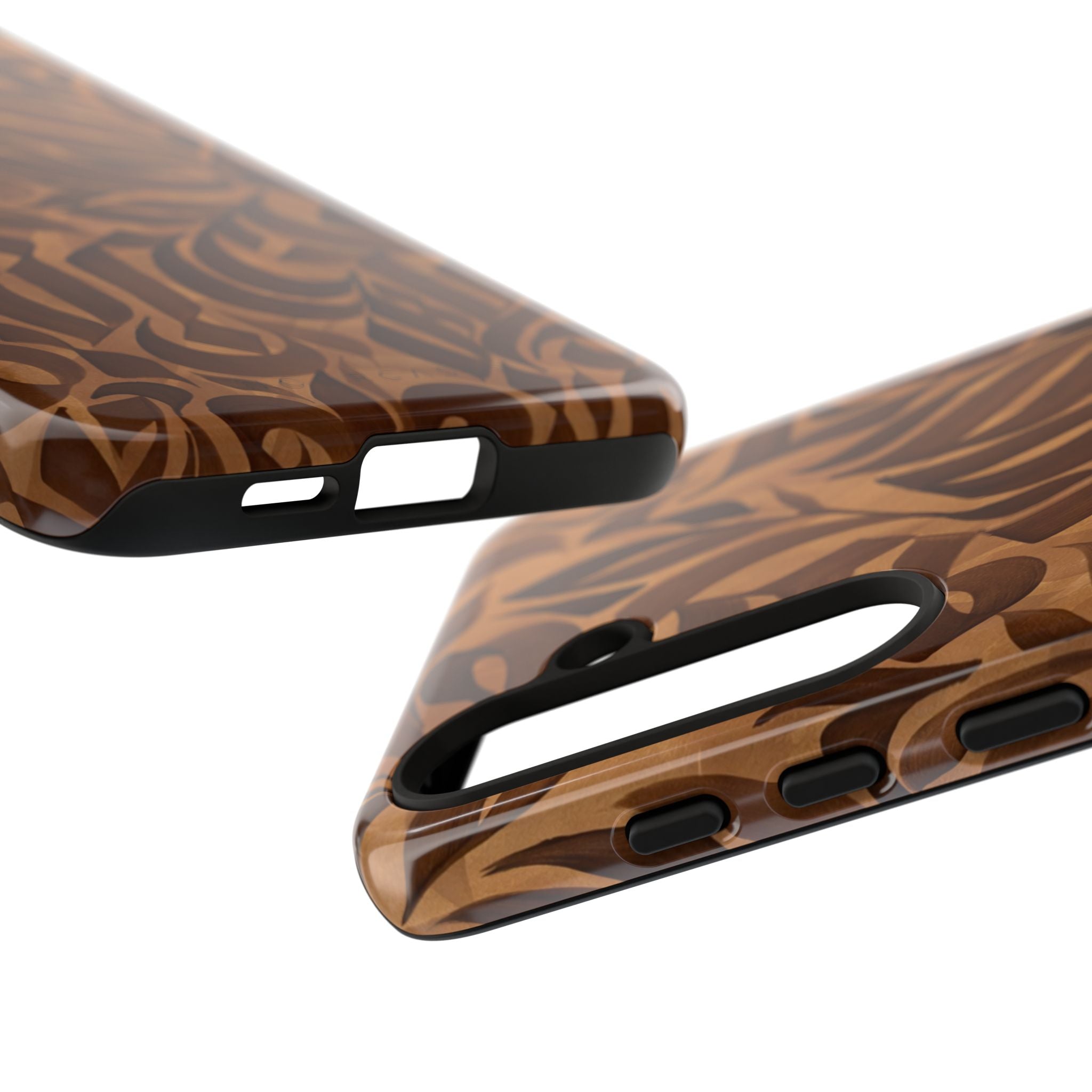 Floral Calligraphy Brown - Tough Case