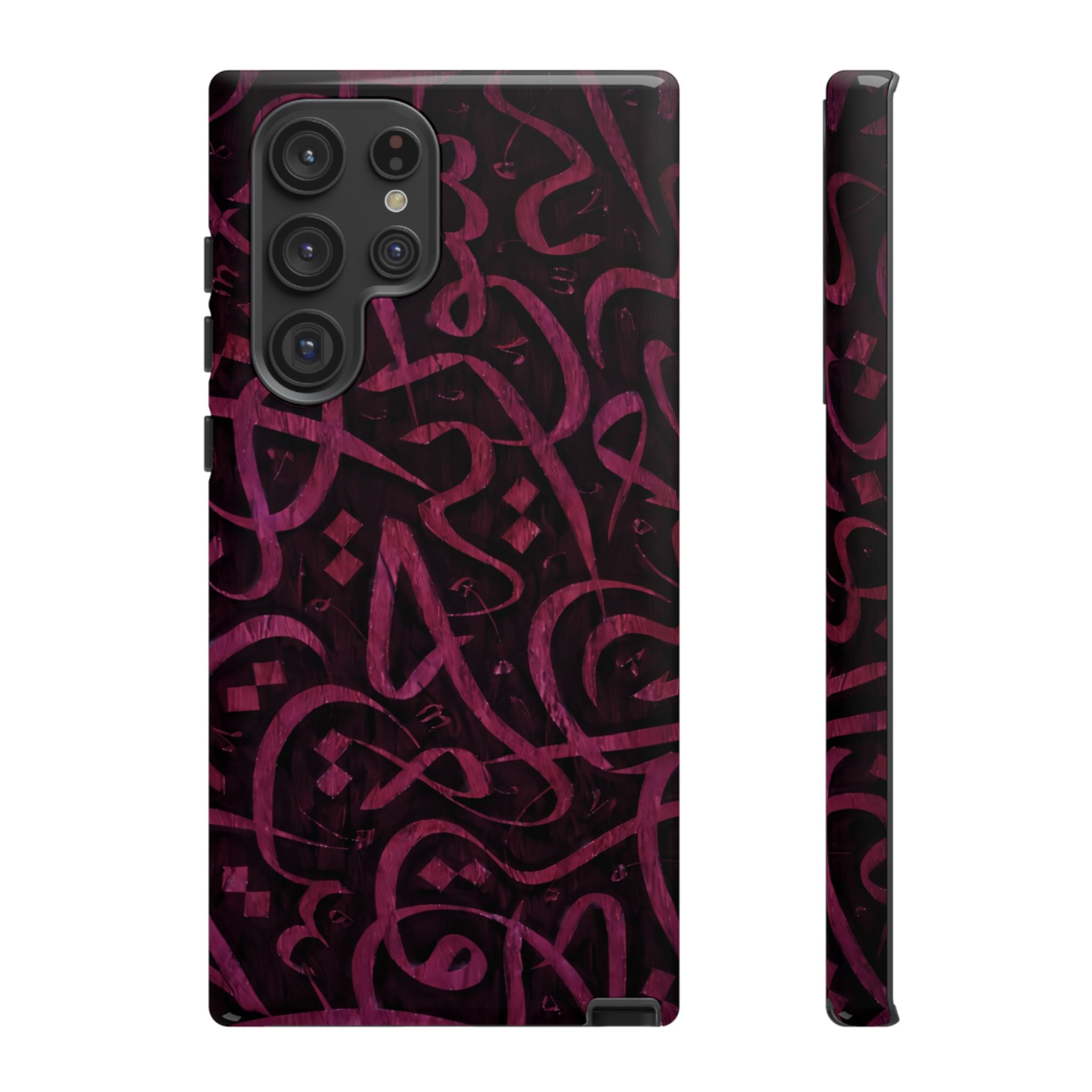 Wooden Calligraphy Pink - Tough Case