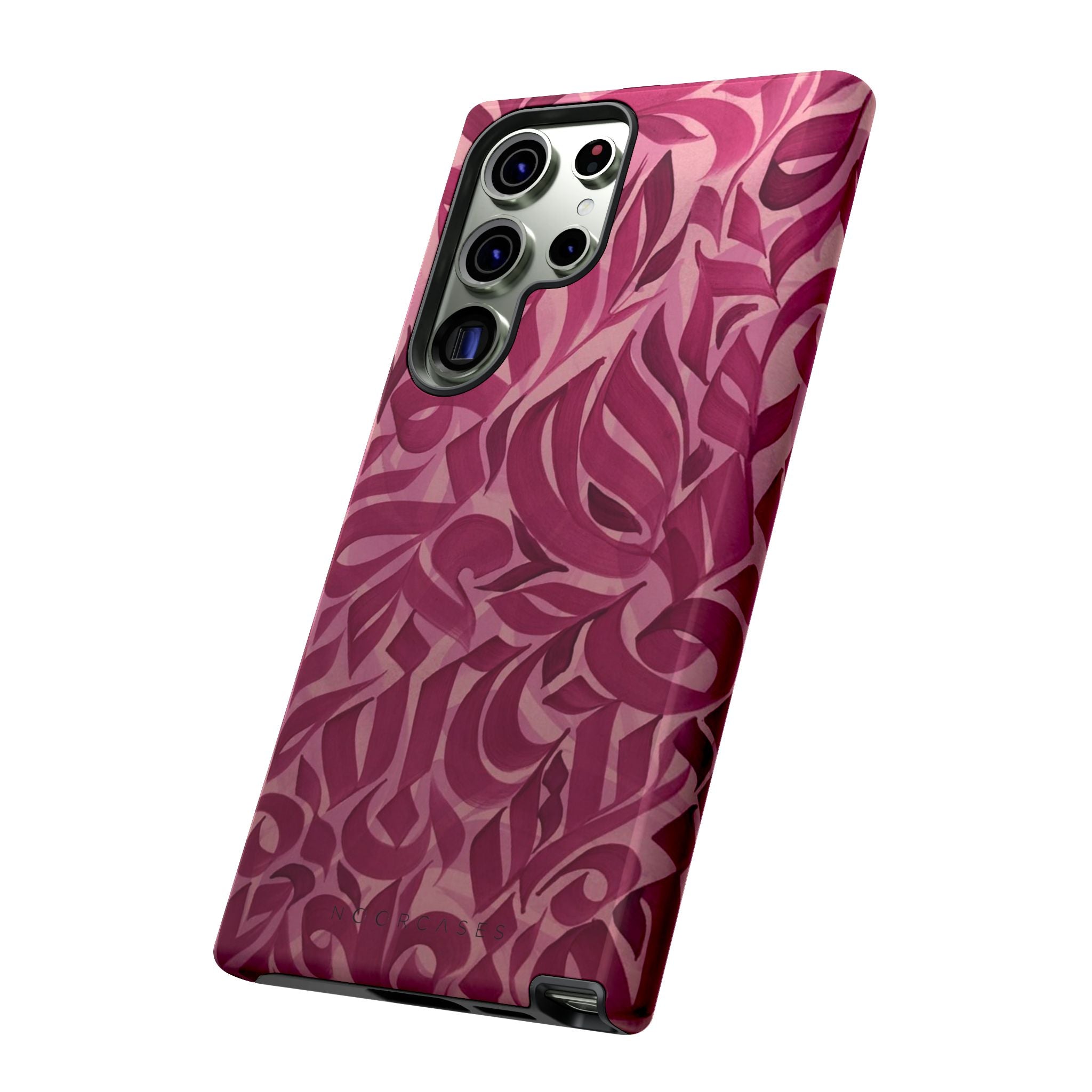 Floral Calligraphy Pink - Tough Case