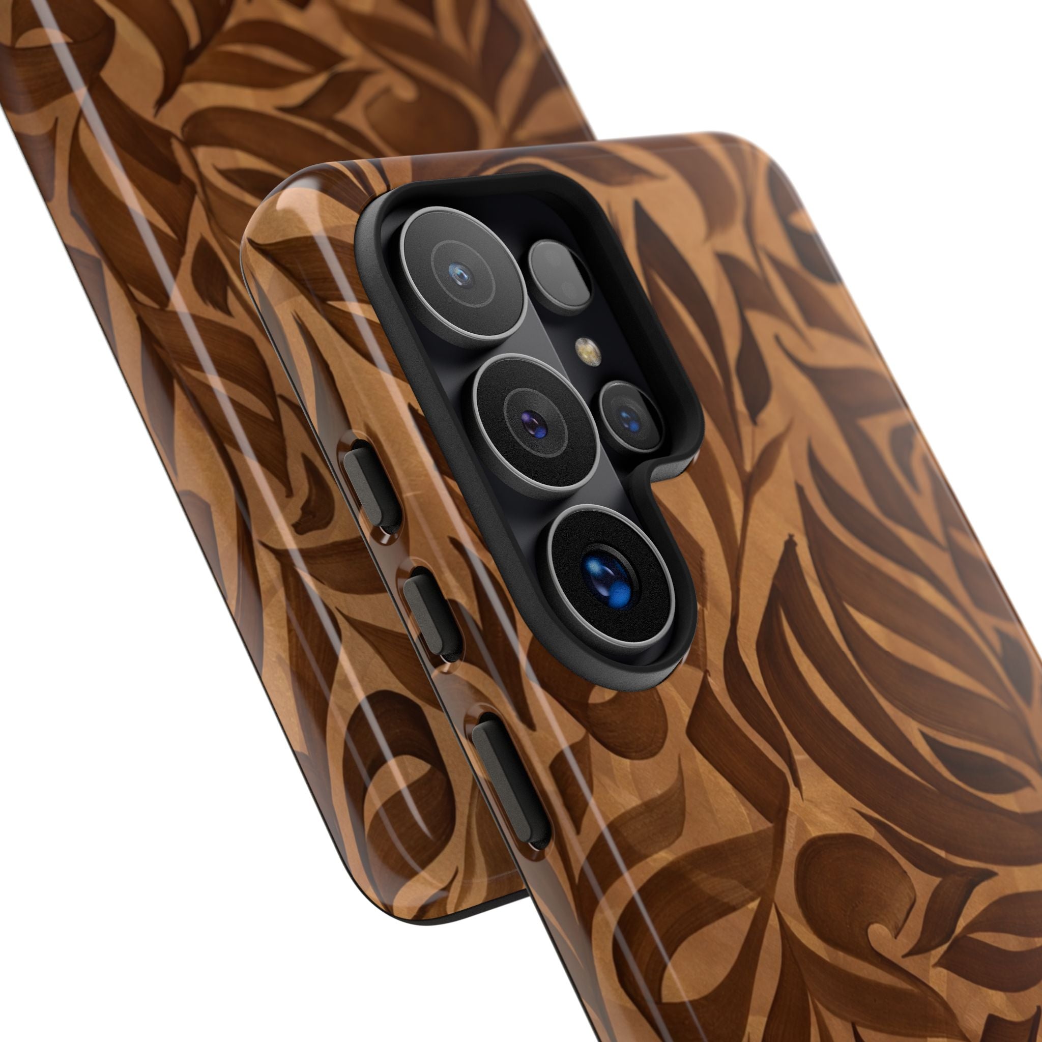 Floral Calligraphy Brown - Tough Case