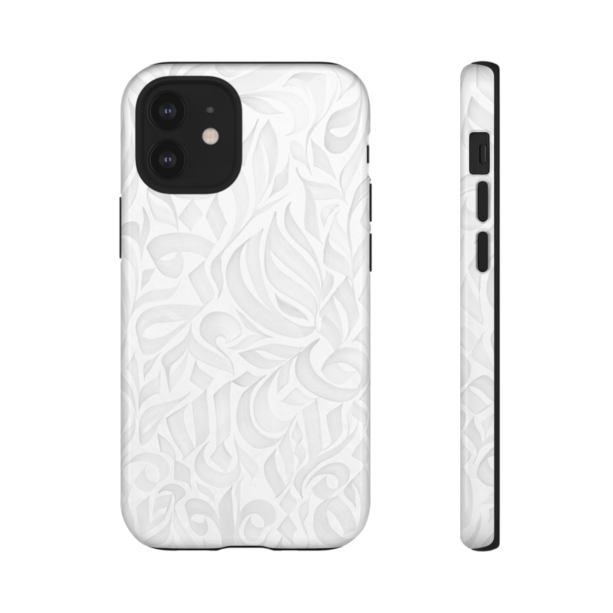 Floral Calligraphy White - Tough Case