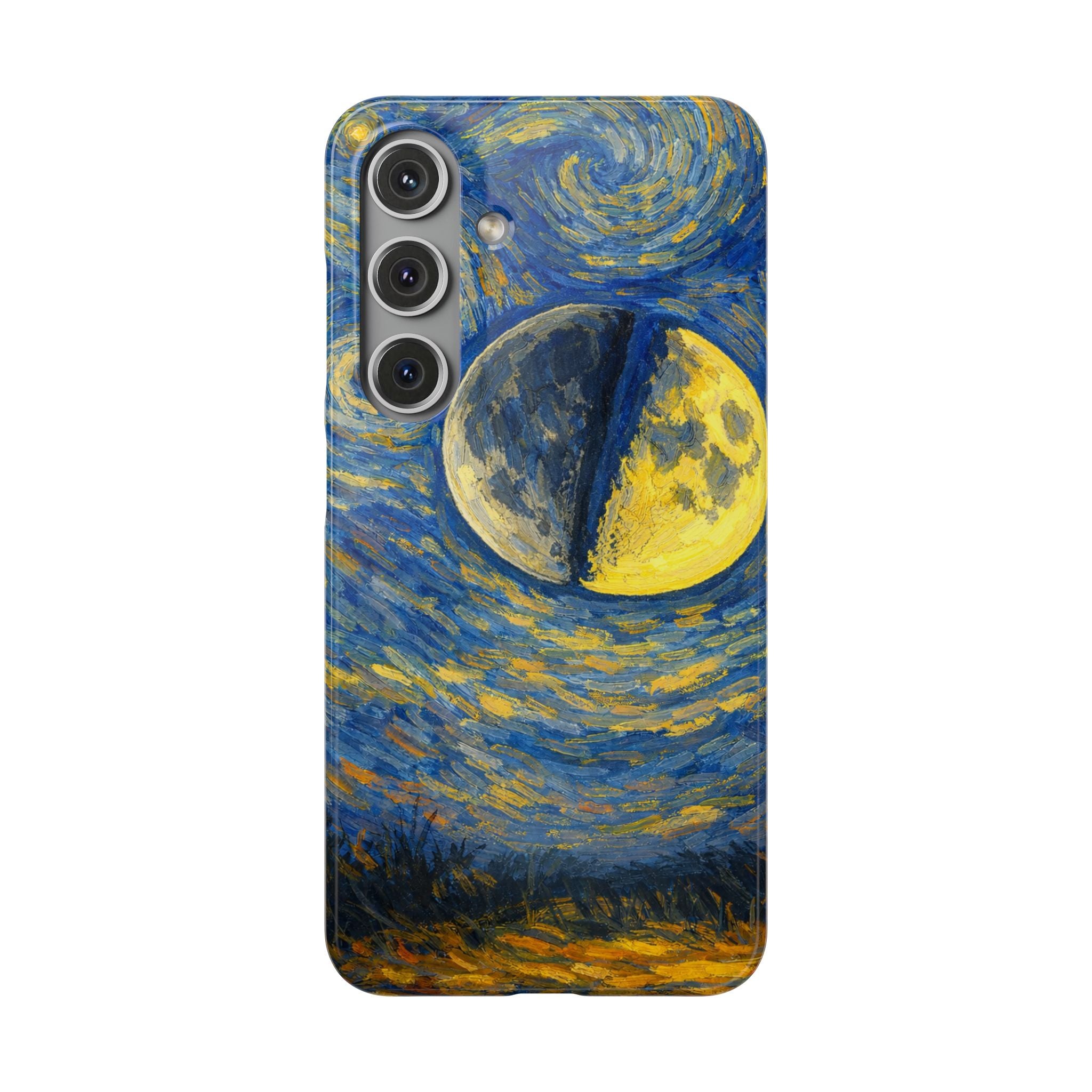 Van Gogh Night Sky Moon Split - Art Case