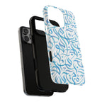Flowing Calligraphy Blue - Magnetic Case