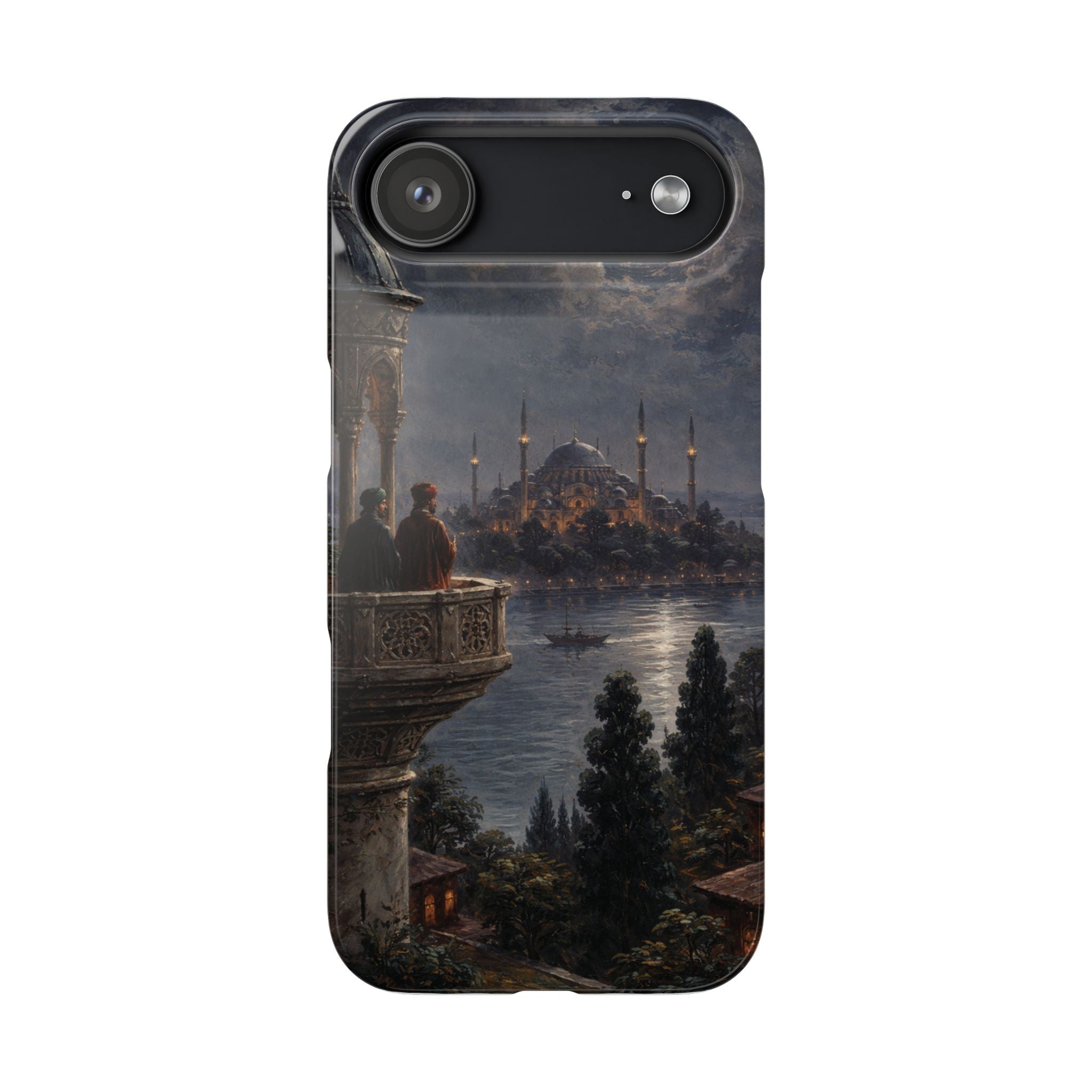 Moonlit Istanbul Landscape - Art Case