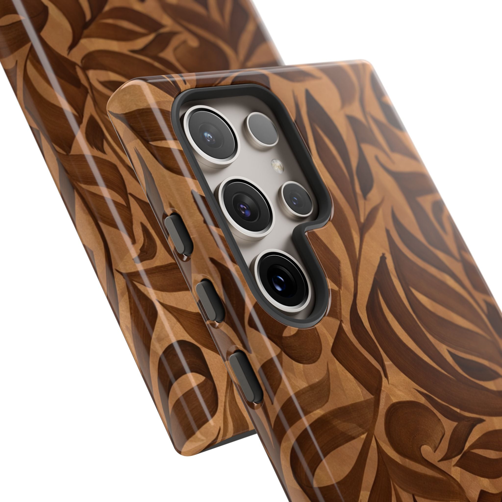 Floral Calligraphy Brown - Tough Case