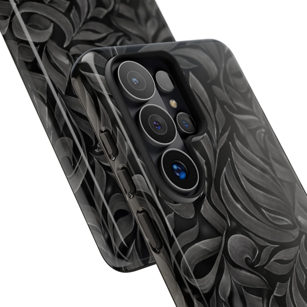 Floral Calligraphy Black - Tough Case