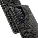 Floral Calligraphy Black - Tough Case