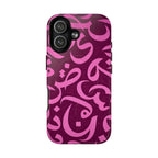 Magnetic Tough Case — Pink Arabic Calligraphy Phone Cover