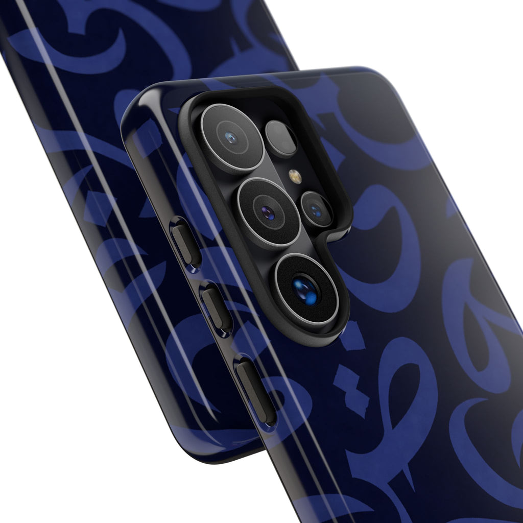 Simple Calligraphy Navy Blue - Tough Case