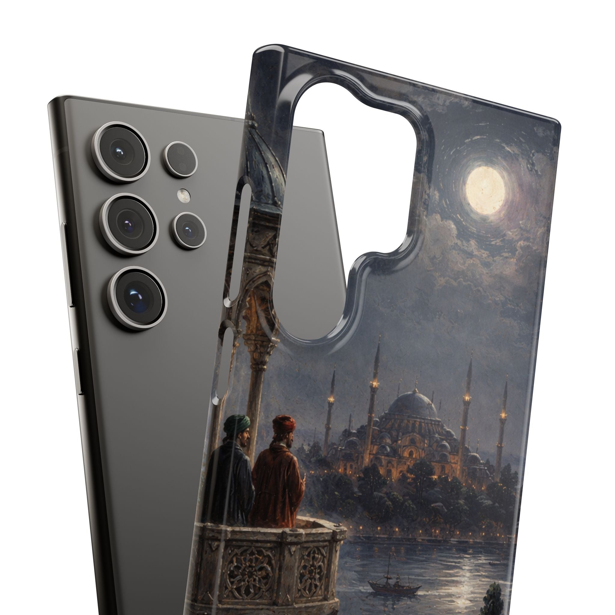 Moonlit Istanbul Landscape - Art Case