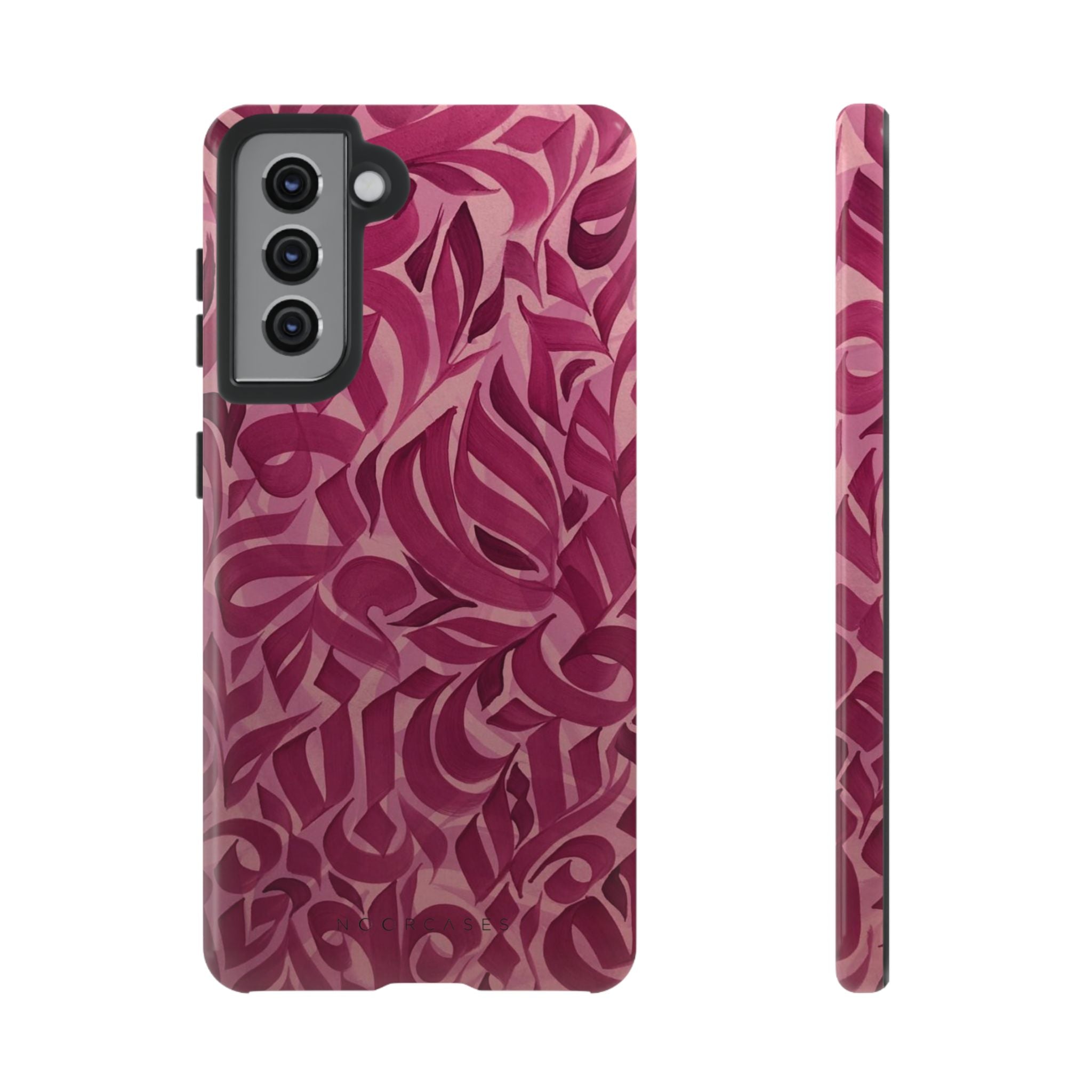 Floral Calligraphy Pink - Tough Case