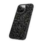 Floral Calligraphy Black - Tough Case
