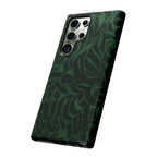 Floral Calligraphy Dark Green - Tough Case