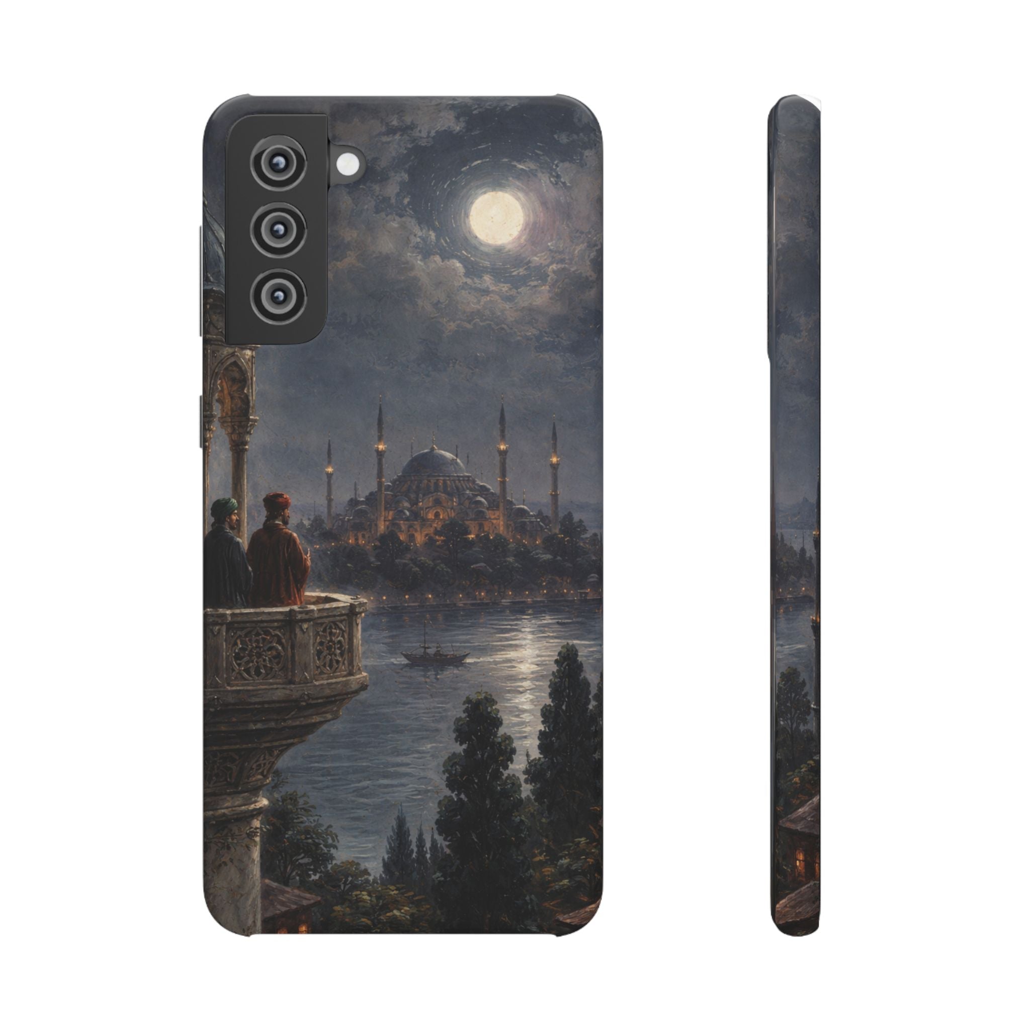 Moonlit Istanbul Landscape - Art Case