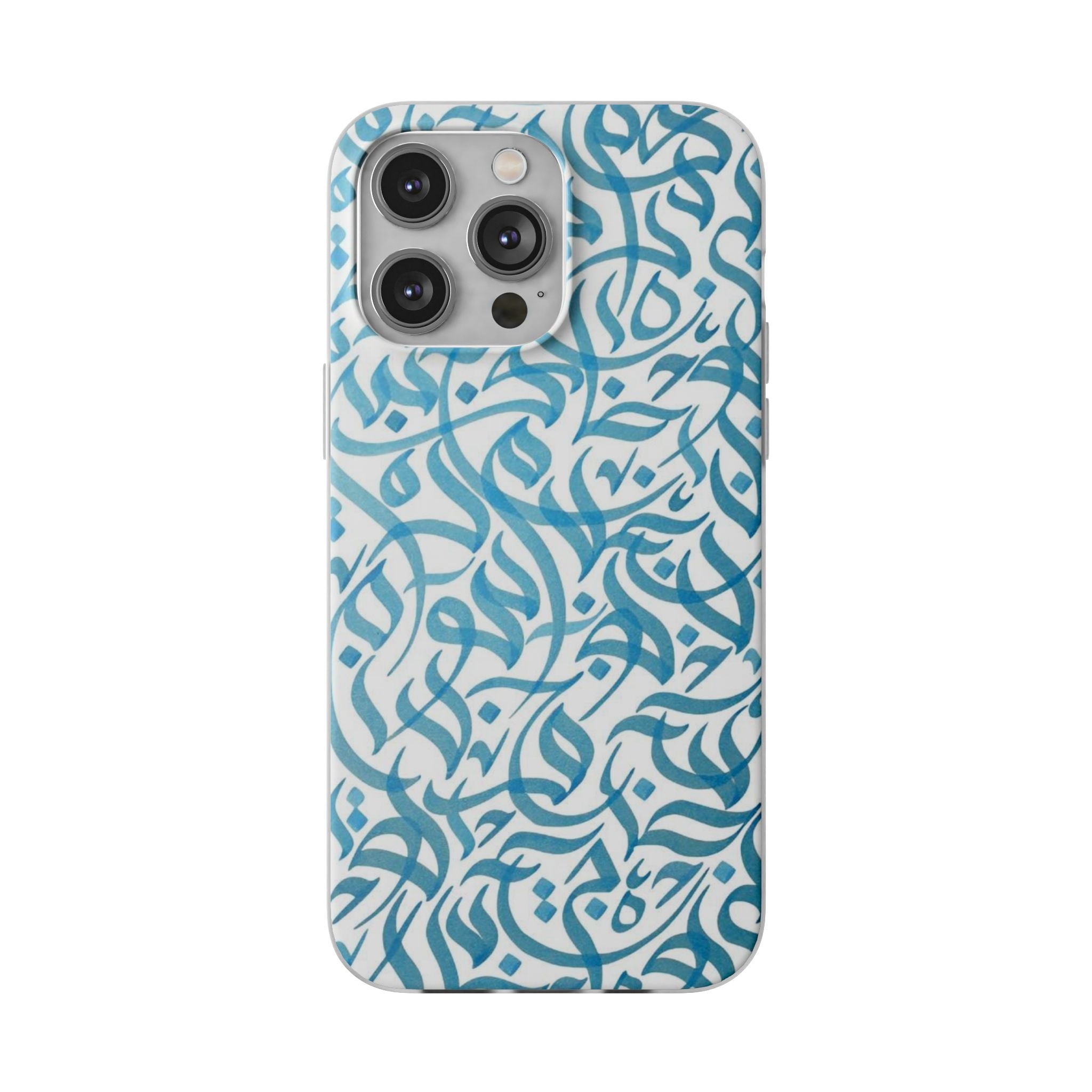 Arabic Calligraphy Blue - Flexi Case