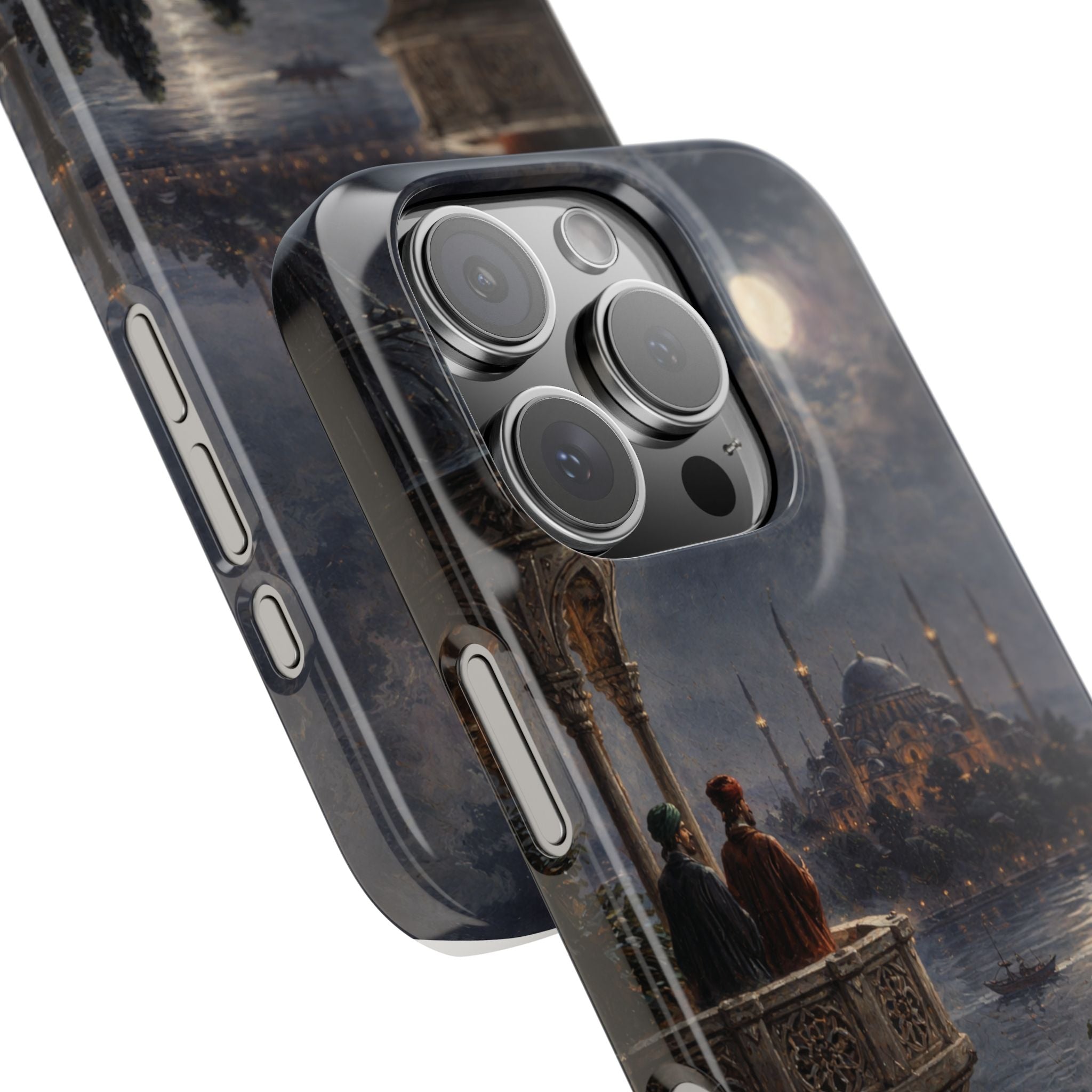 Moonlit Istanbul Landscape - Art Case