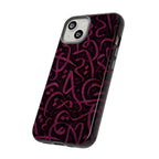 Wooden Calligraphy Pink -  Tough Case