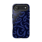 Simple Calligraphy Navy Blue - Tough Case