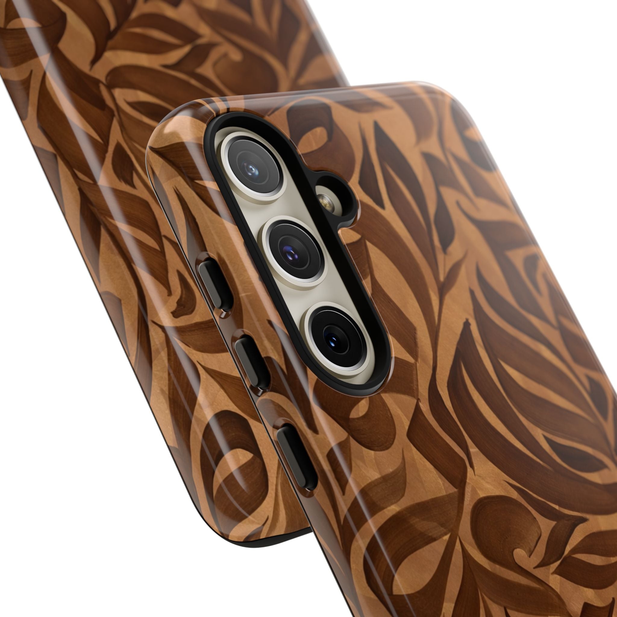 Floral Calligraphy Brown - Tough Case