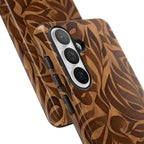 Floral Calligraphy Brown - Tough Case