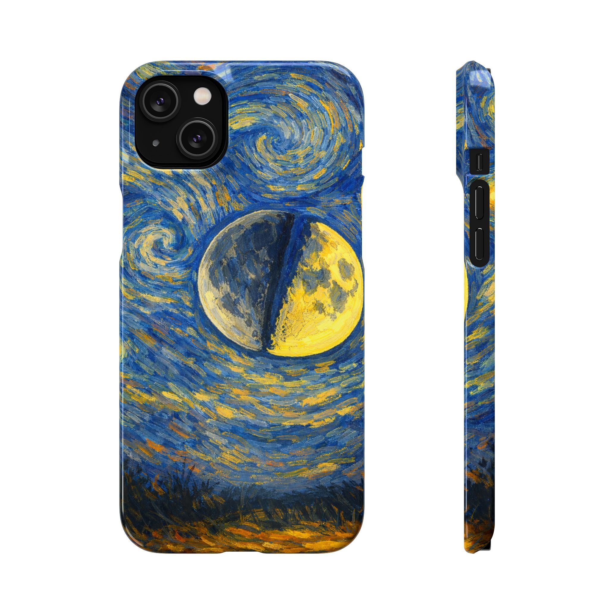 Van Gogh Night Sky Moon Split - Art Case