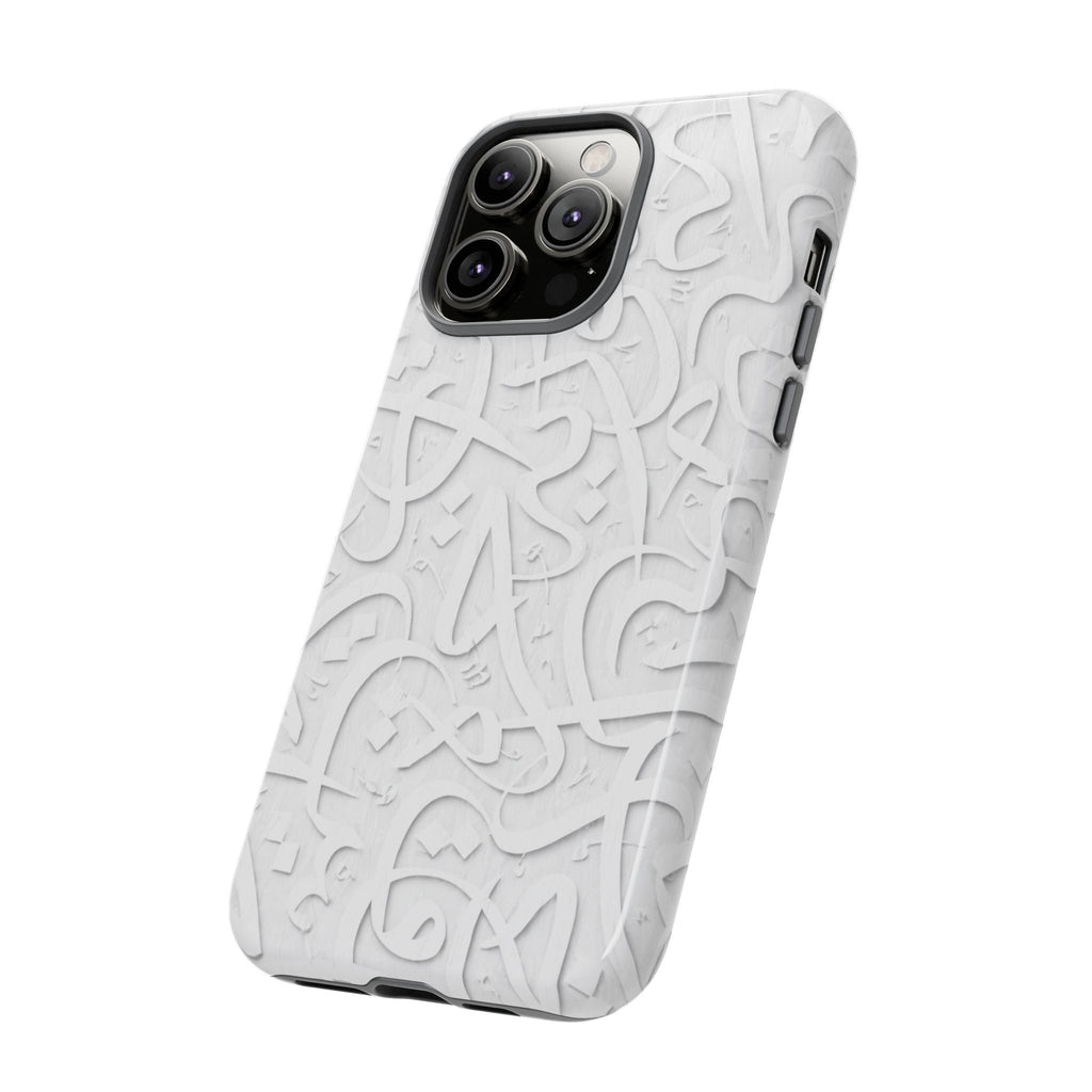 Wooden Calligraphy White - Tough Case