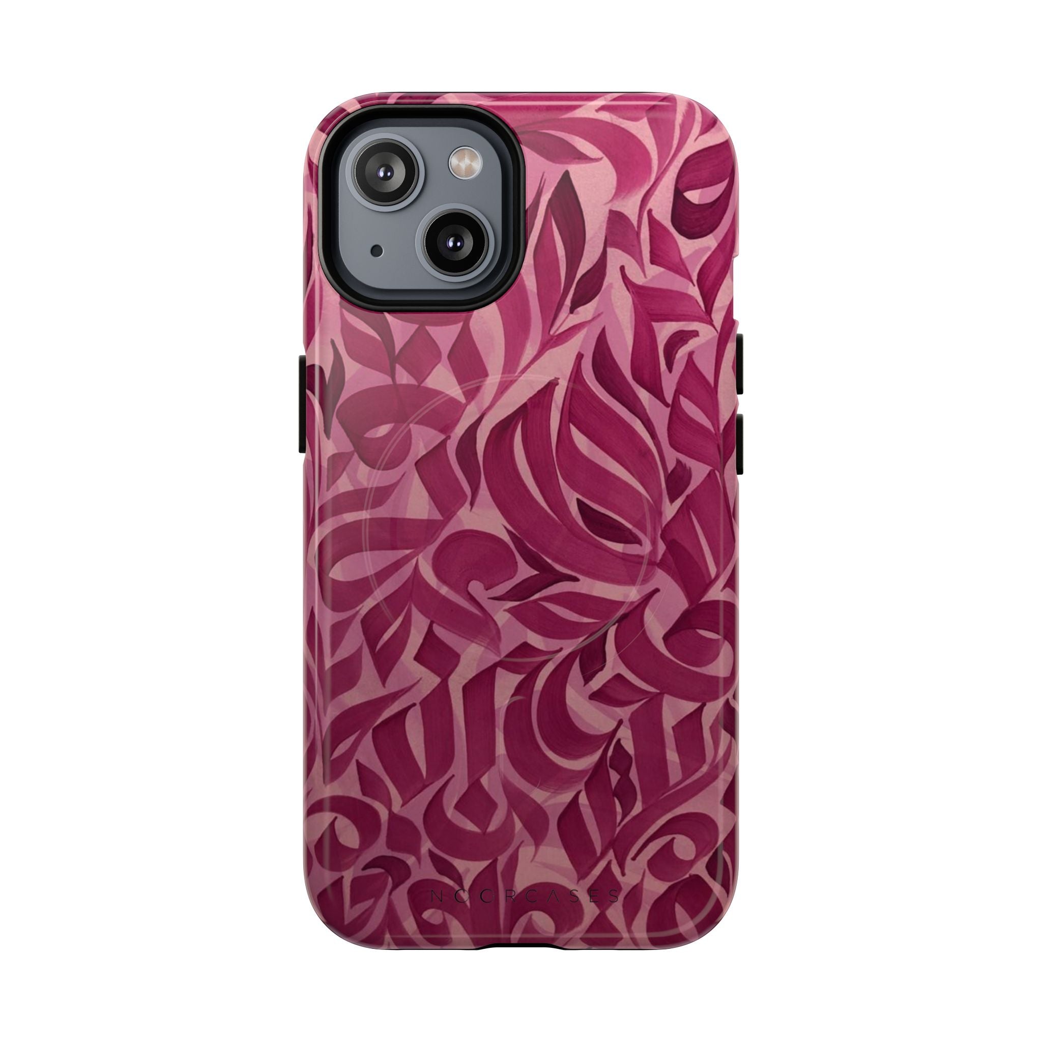 Floral Calligraphy Pink - Magnetic Case