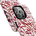 Flowing Calligraphy Red - Tough Case