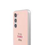 Étui souple rose « In My Sabr Era »