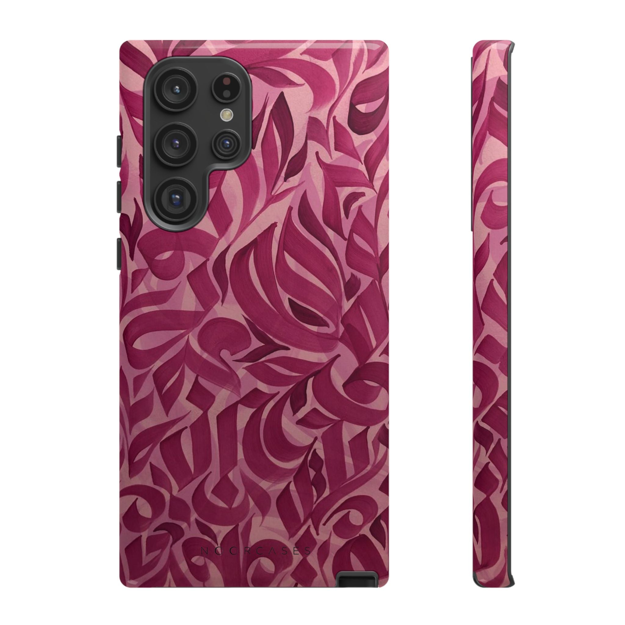 Floral Calligraphy Pink - Tough Case