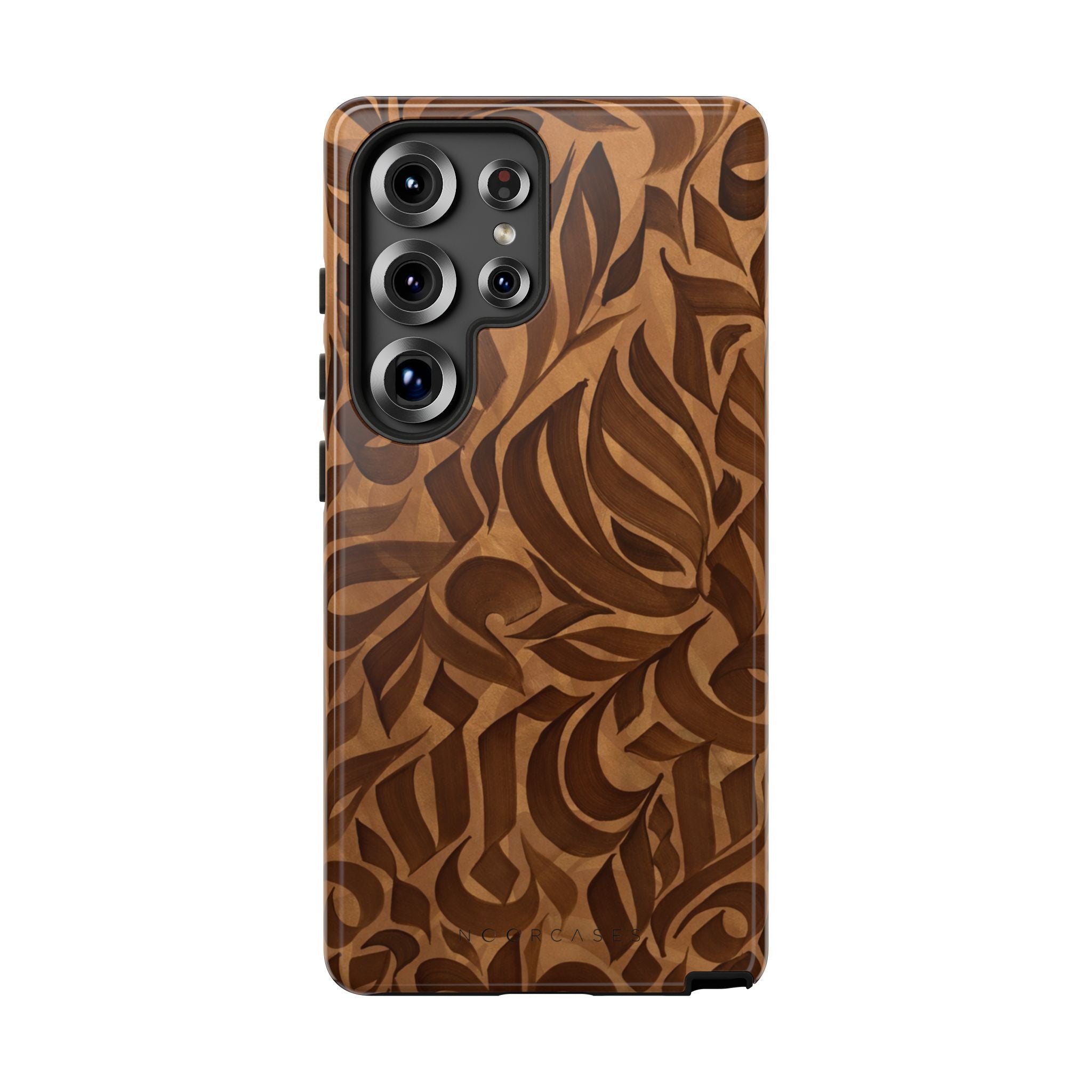 Floral Calligraphy Brown - Tough Case