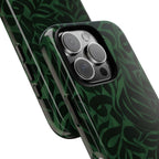 Floral Calligraphy Dark Green - Tough Case