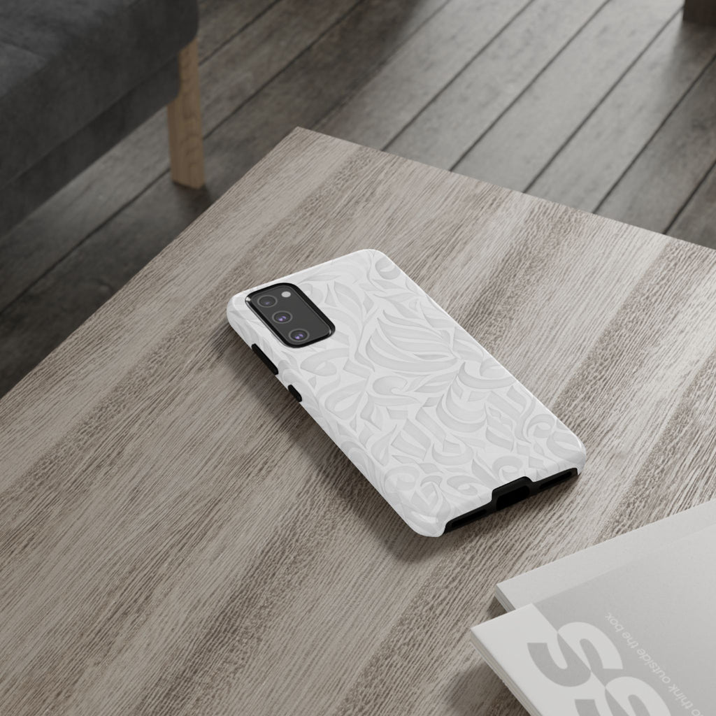 Floral Calligraphy White - Tough Case