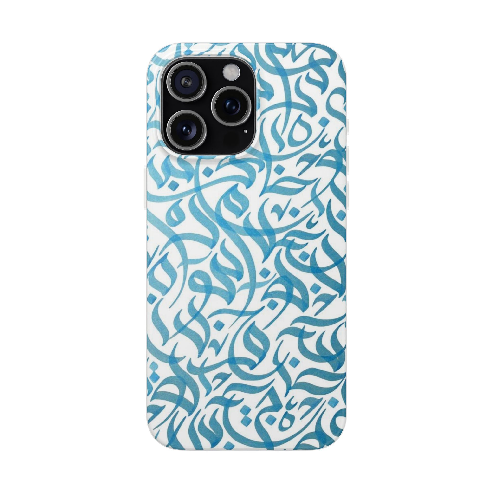 Arabic Calligraphy Blue - Flexi Case