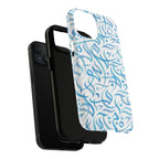 Flowing Calligraphy Blue - Magnetic Case