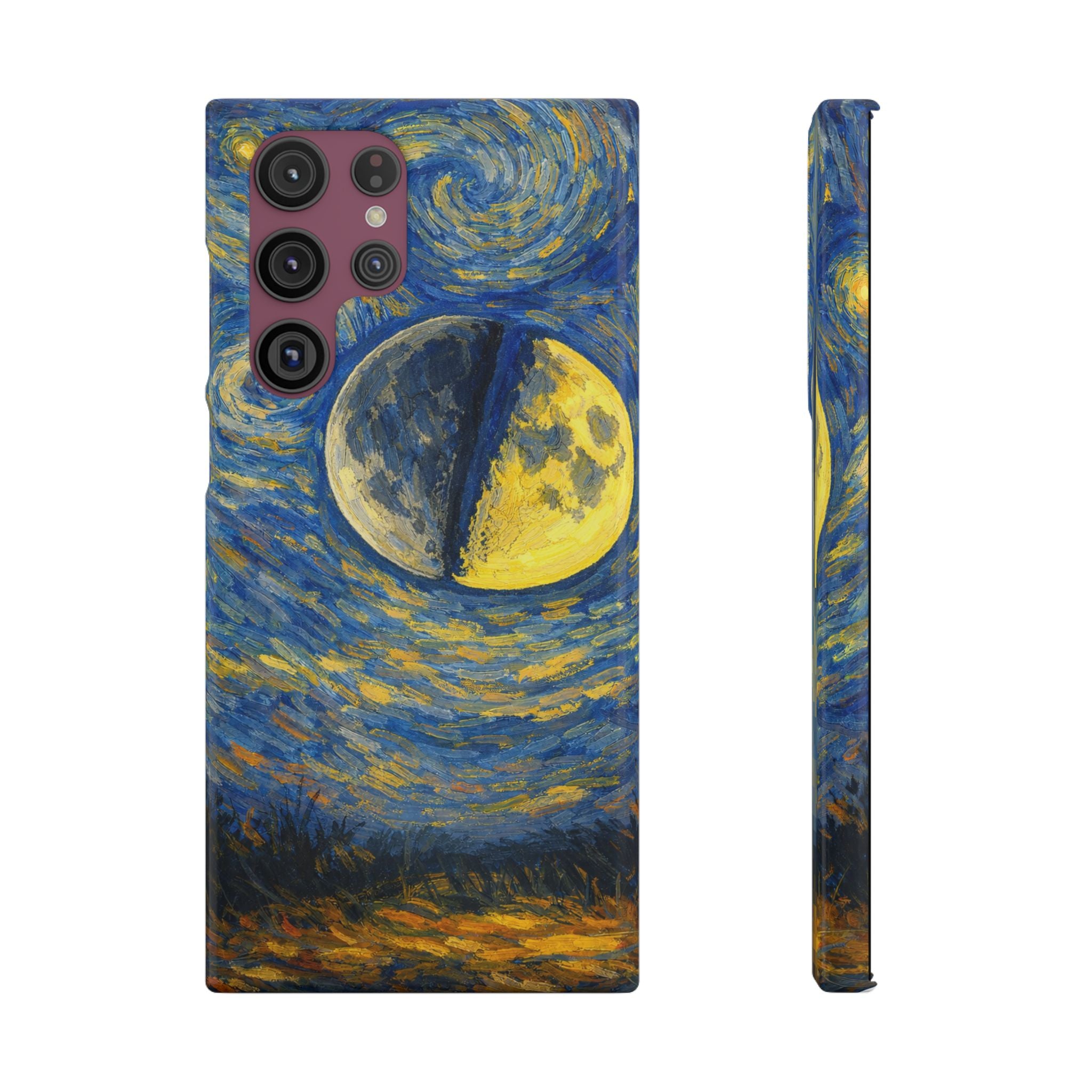 Van Gogh Night Sky Moon Split - Art Case