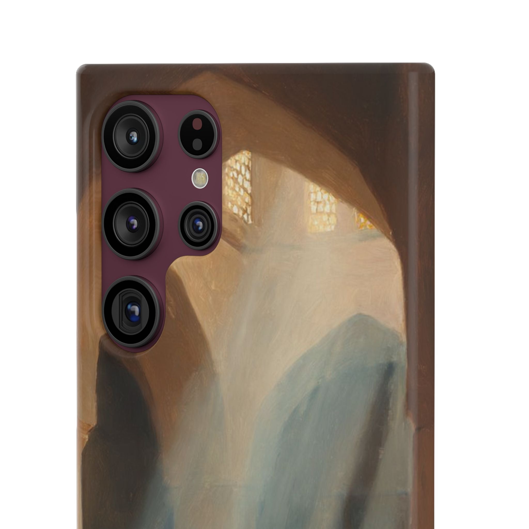 Sunlit Mosque Prayer Scene - Art Case