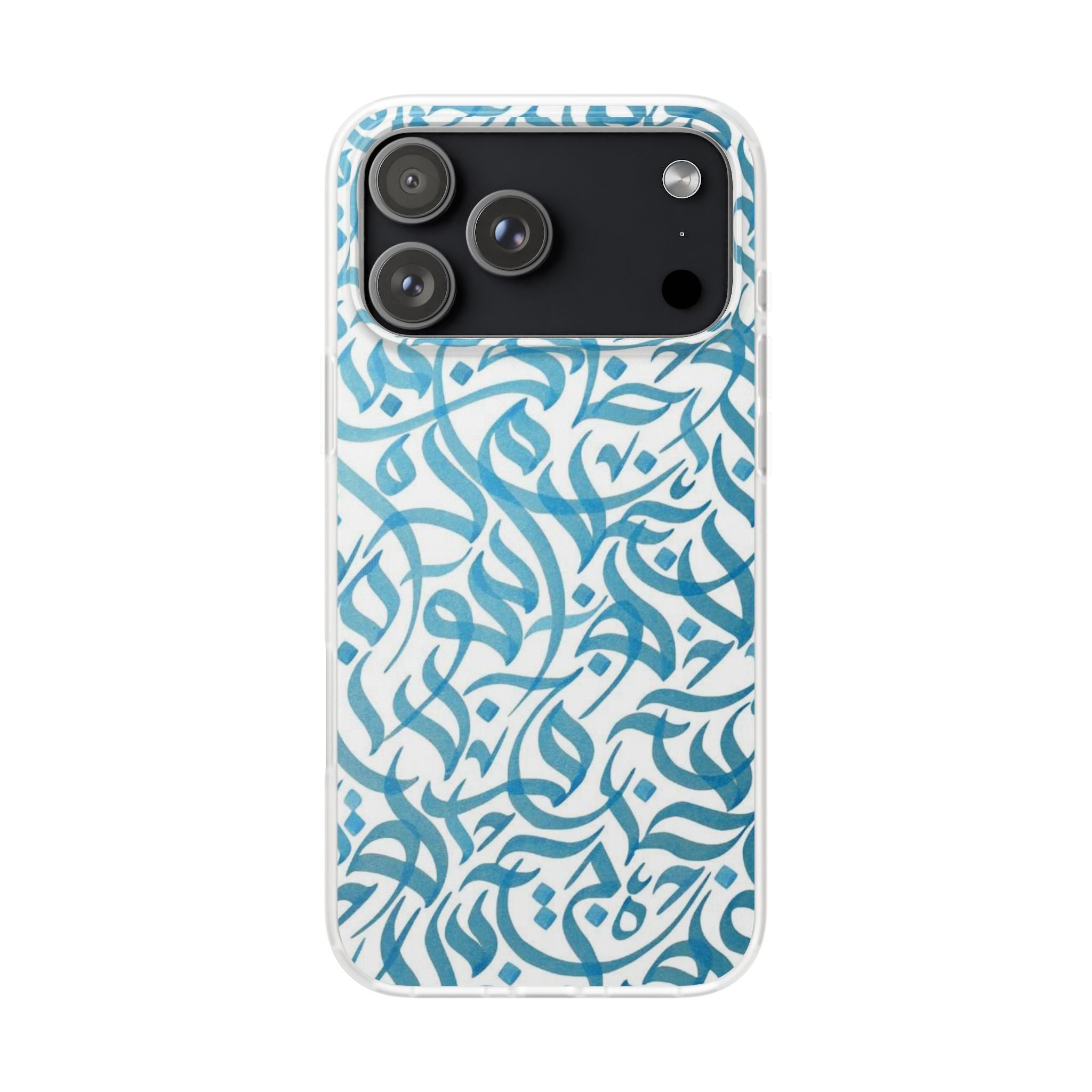 Arabic Calligraphy Blue - Flexi Case