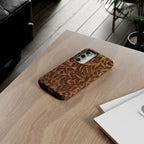Floral Calligraphy Brown - Tough Case