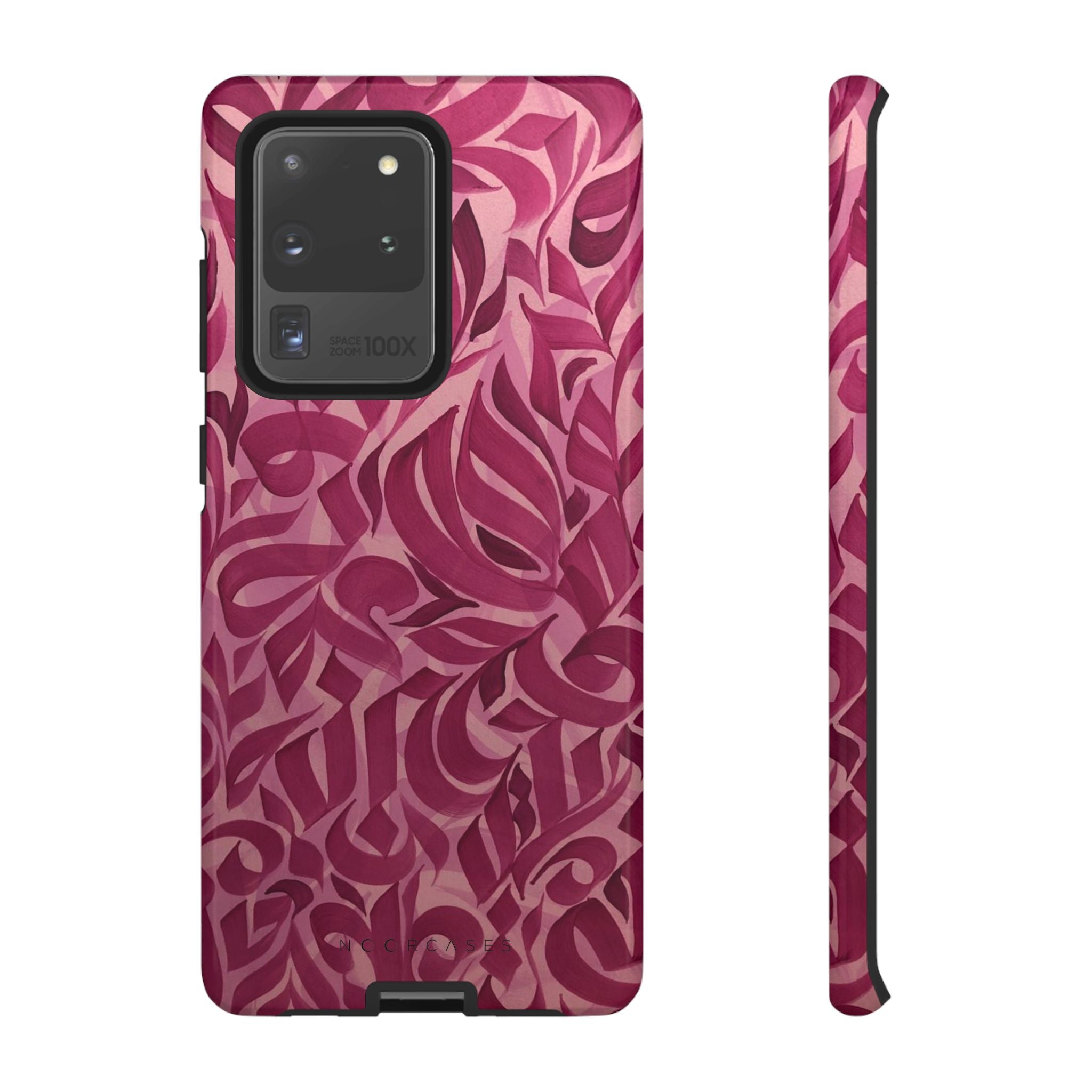 Floral Calligraphy Pink - Tough Case