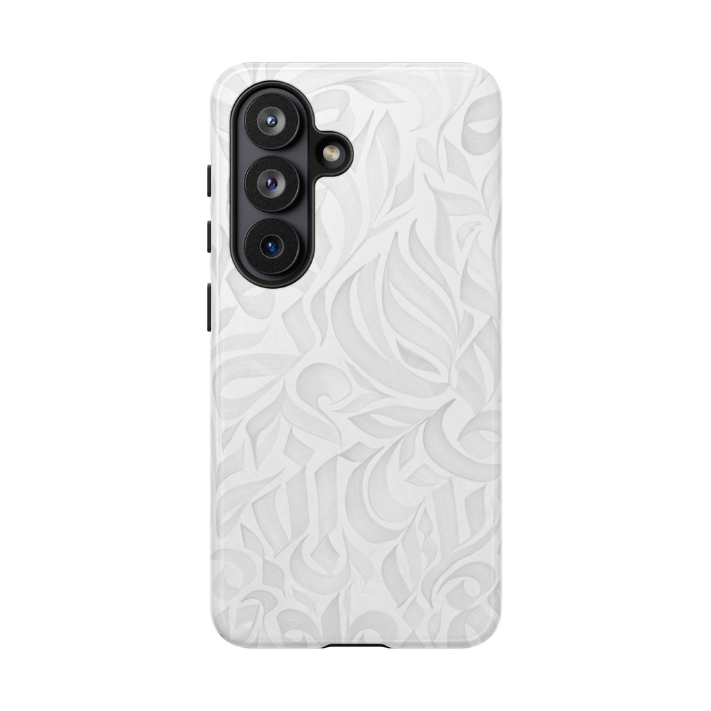 Floral Calligraphy White - Tough Case