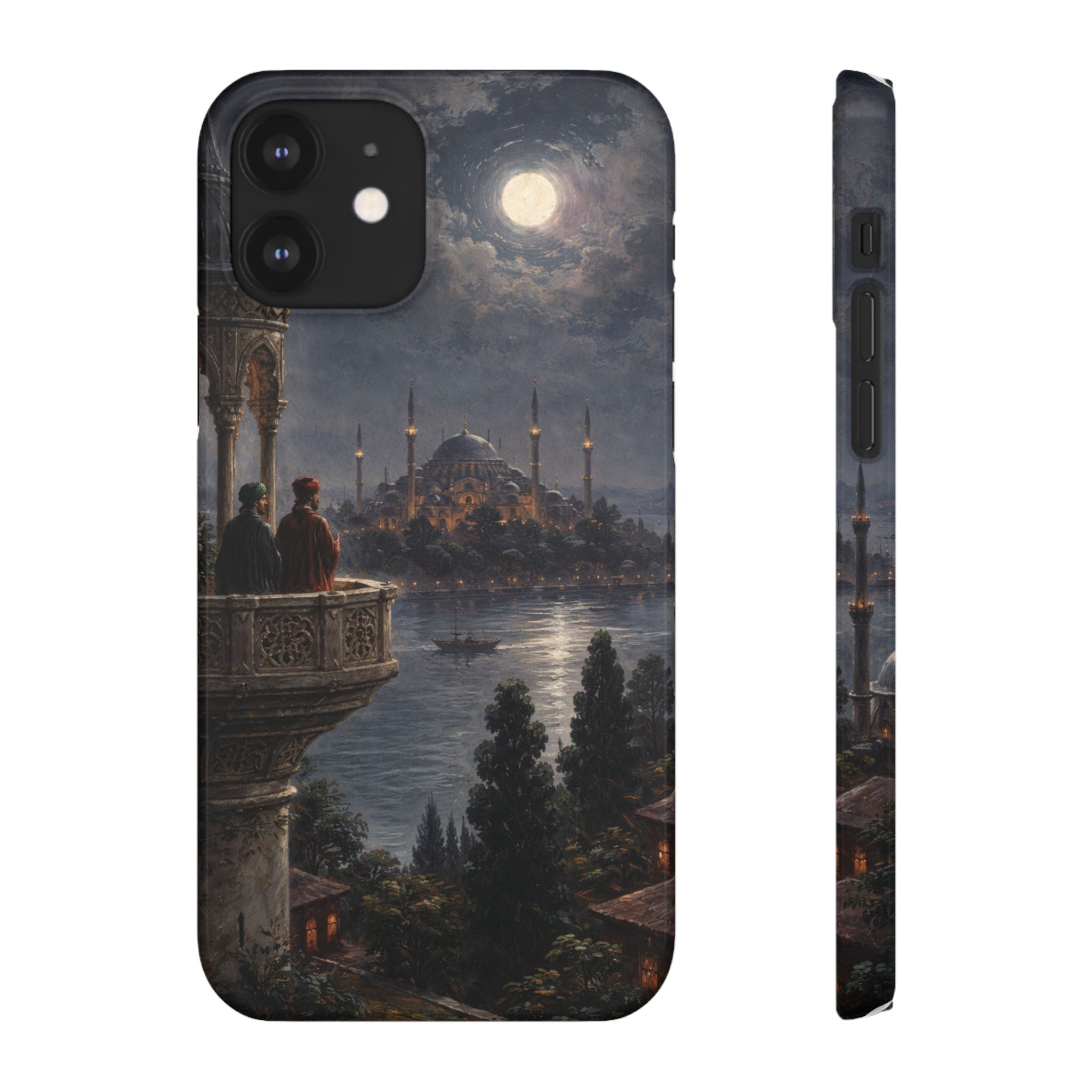 Moonlit Istanbul Landscape - Art Case