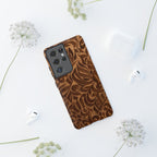Floral Calligraphy Brown - Tough Case