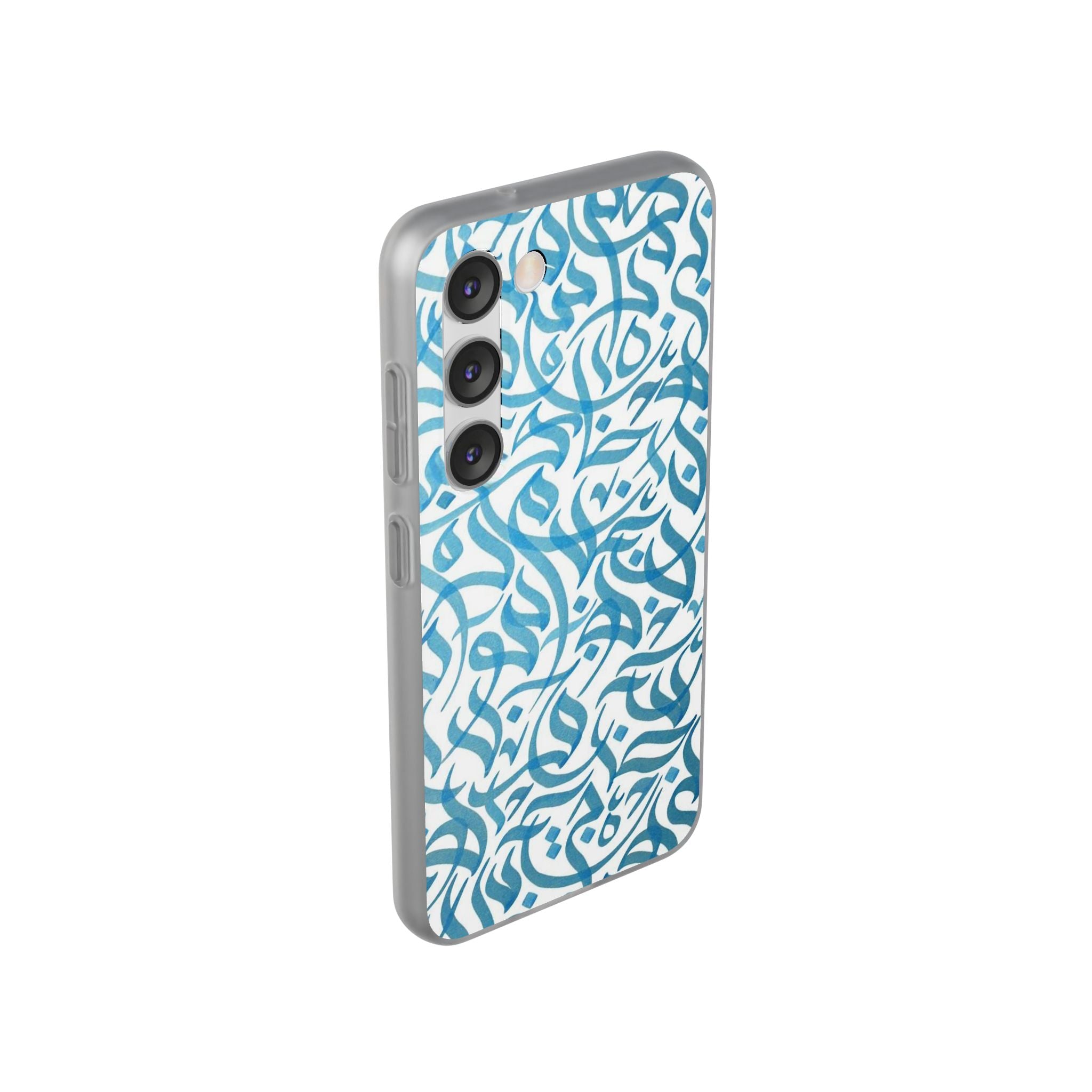 Arabic Calligraphy Blue - Flexi Case