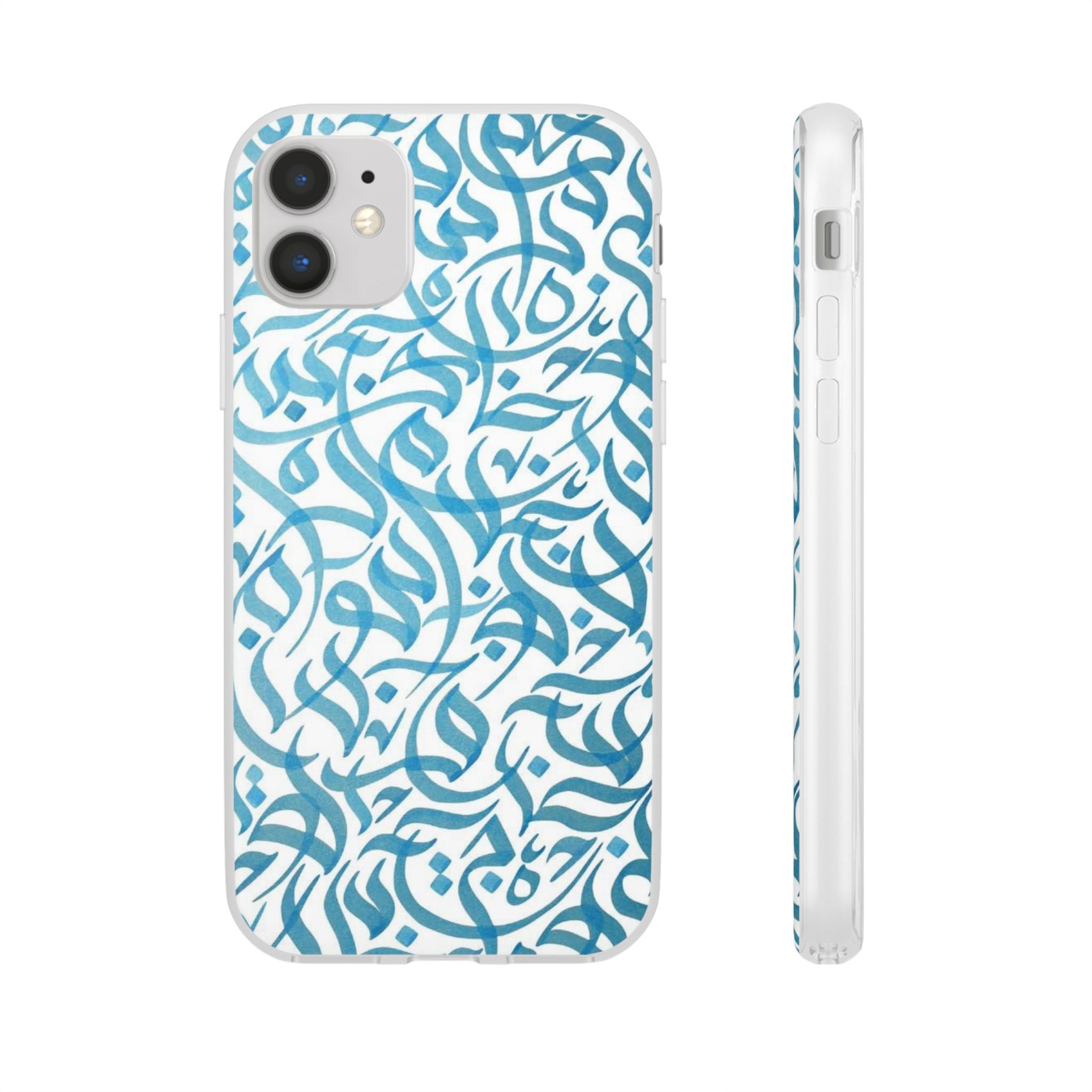 Arabic Calligraphy Blue - Flexi Case