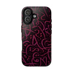 Wooden Calligraphy Pink -  Tough Case