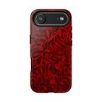Floral Calligraphy Red Velvet - Tough Case
