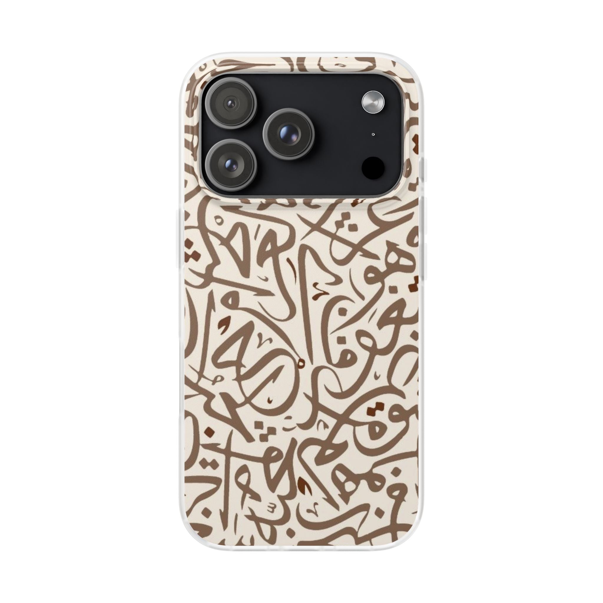 Arabic Calligraphy Brown  Mosaic - Flexi Case
