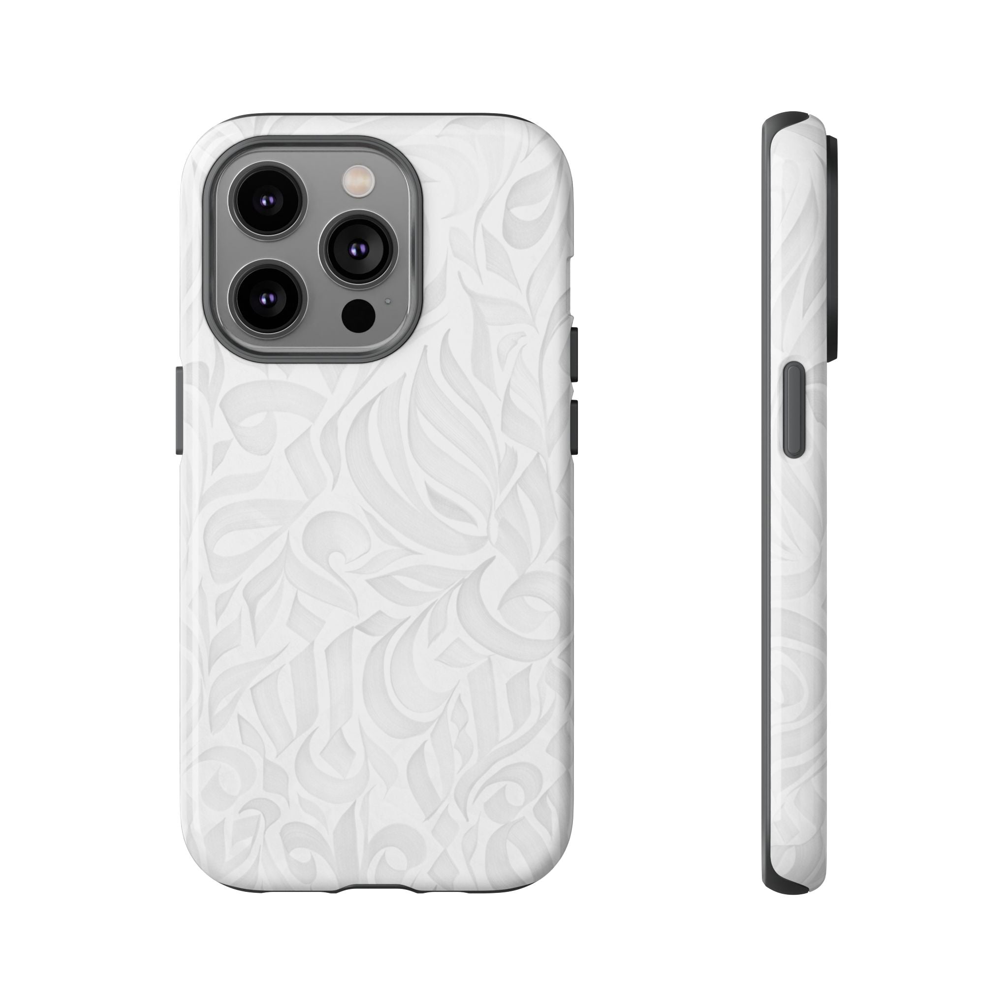 Floral Calligraphy White - Tough Case